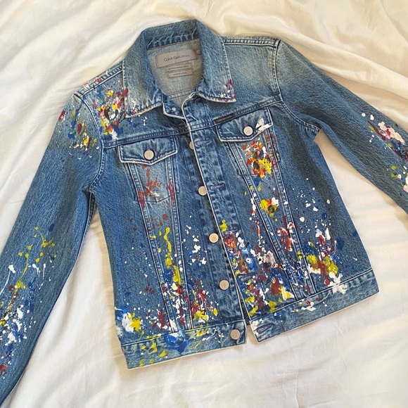 Calvin Klein Jeans Jackets & Coats Calvin Klein Paint Splatter